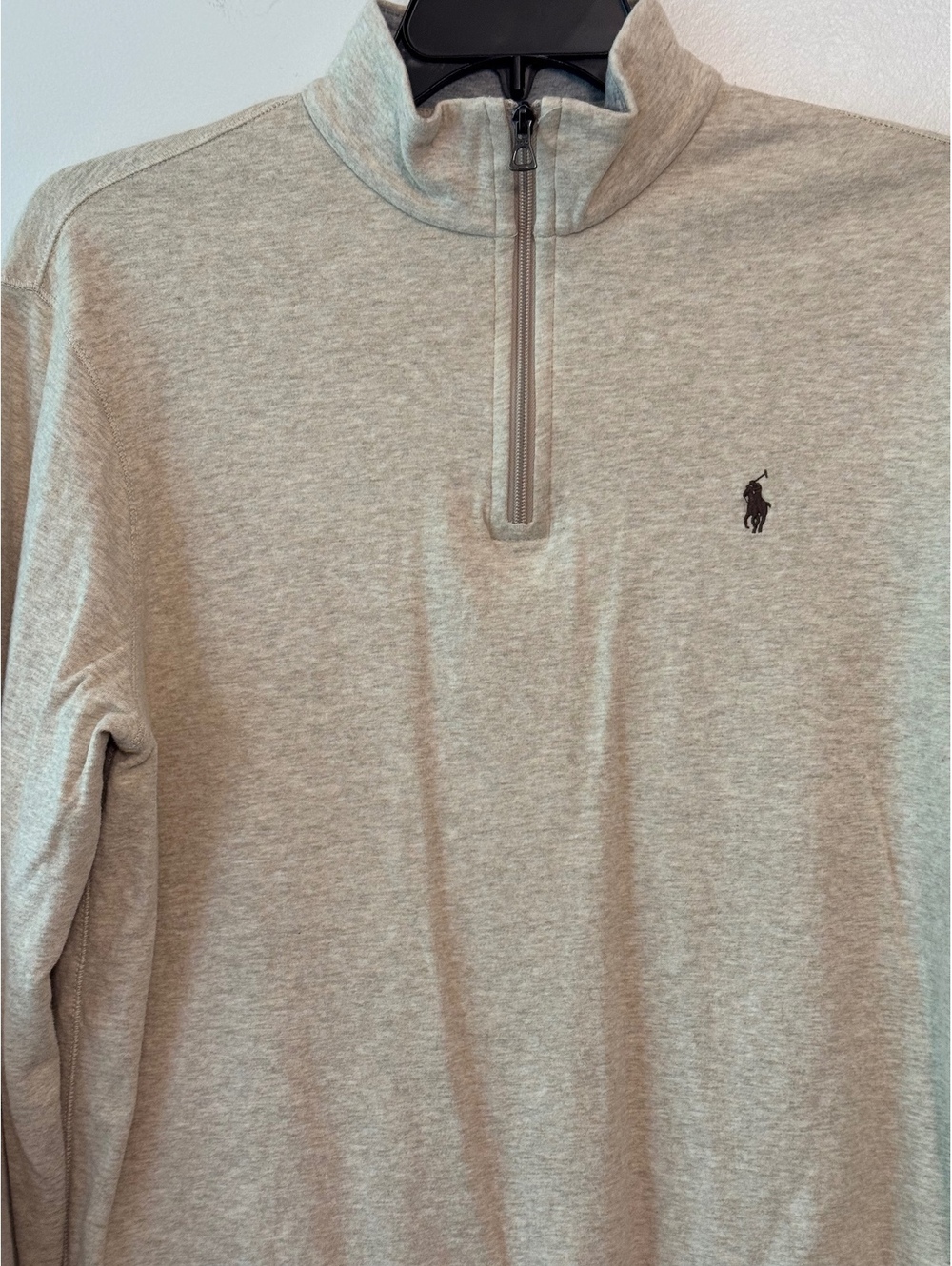 Polo Ralph Lauren Men's Light Gray 1/4 Zip Sweatshirt Size L